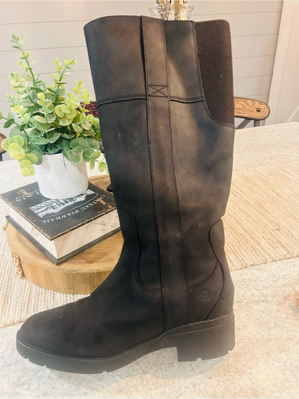 Timberland Women's Black Graceyn Mid-Calf Pull-On Boots